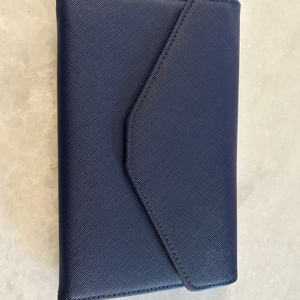 Travel wallet navy blue